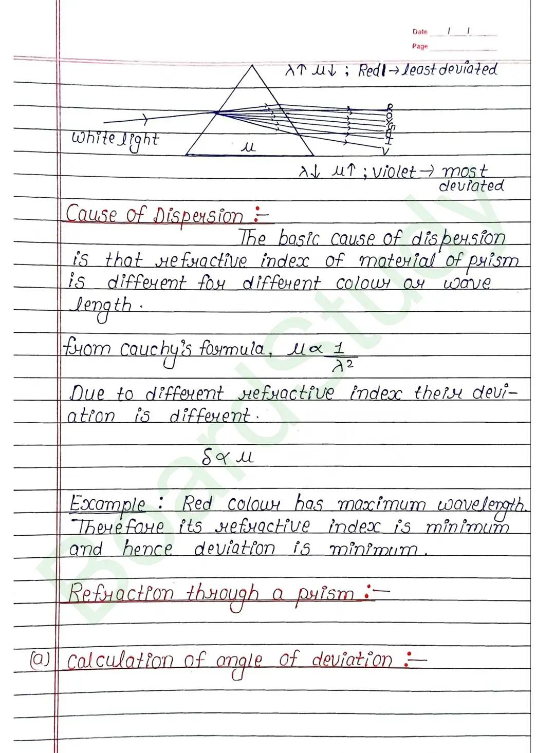 Ray Optics and Optical Instruments Class 12 Physics Chapter 9 Notes (Handwritten Notes PDF Download) 38 9. Ray optics and instrumental things_page-0038