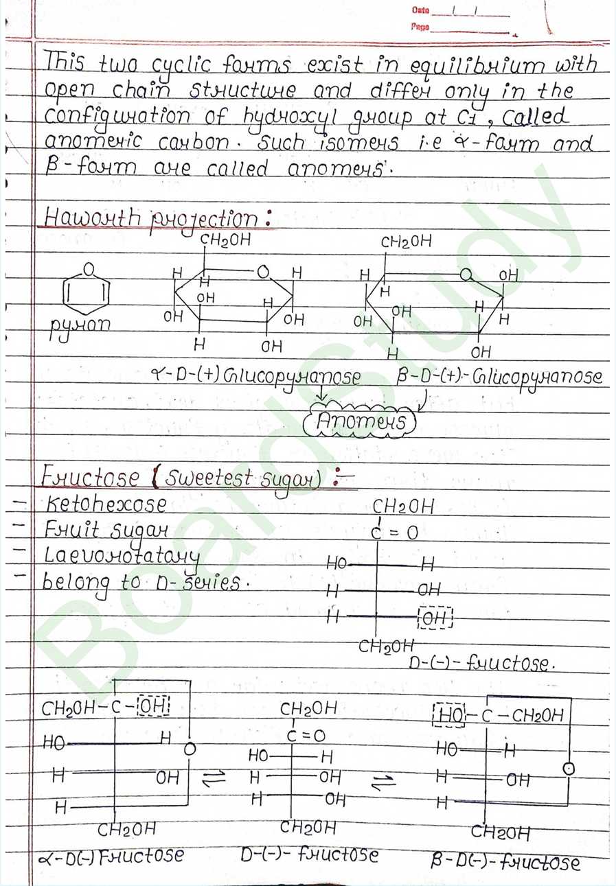 NCERT Class 12 Chemistry Chapter 10 Notes Biomolecules (Handwritten PDF Notes) 7 10. Biomolecules page 0007