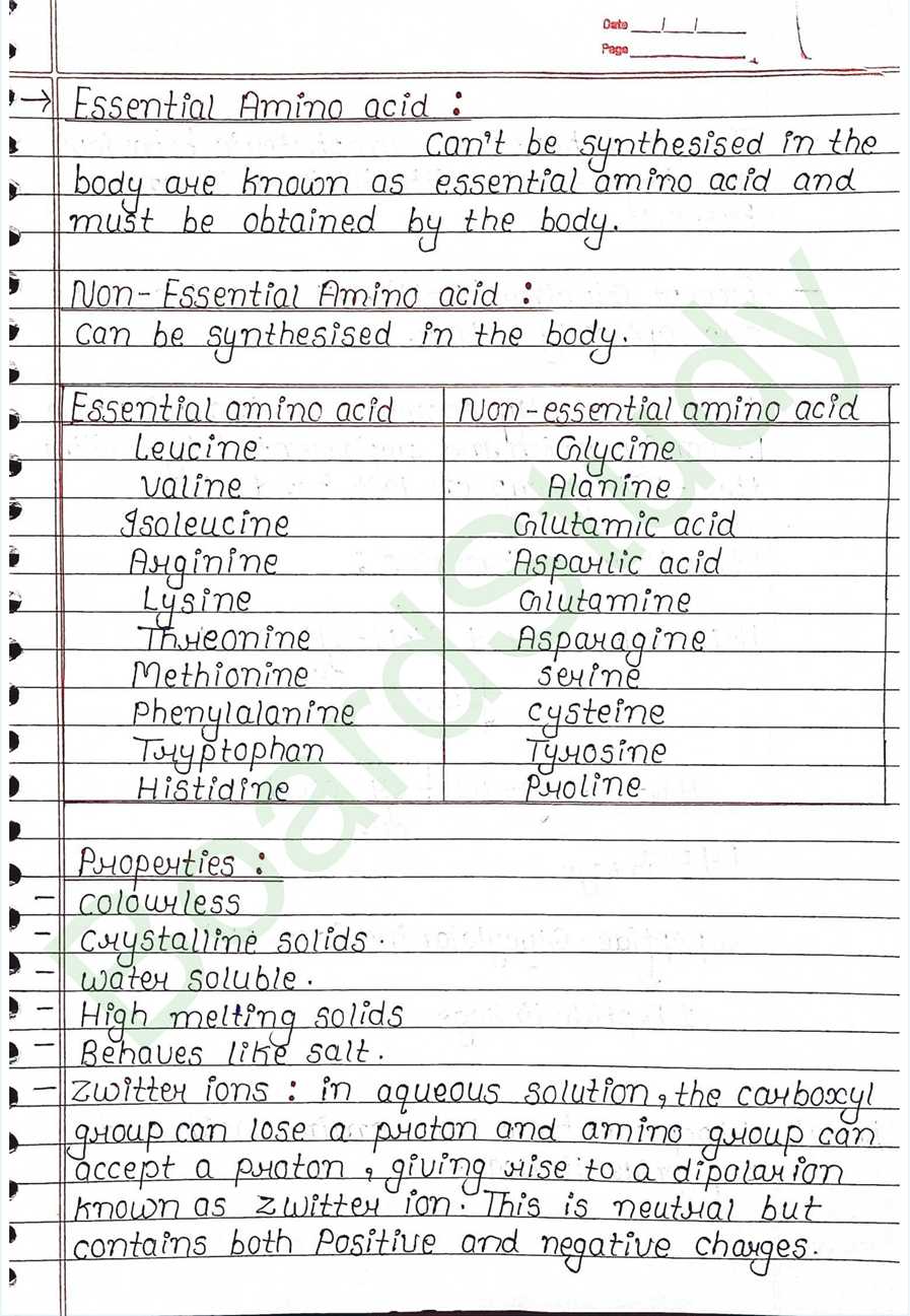 NCERT Class 12 Chemistry Chapter 10 Notes Biomolecules (Handwritten PDF Notes) 13 10. Biomolecules page 0013