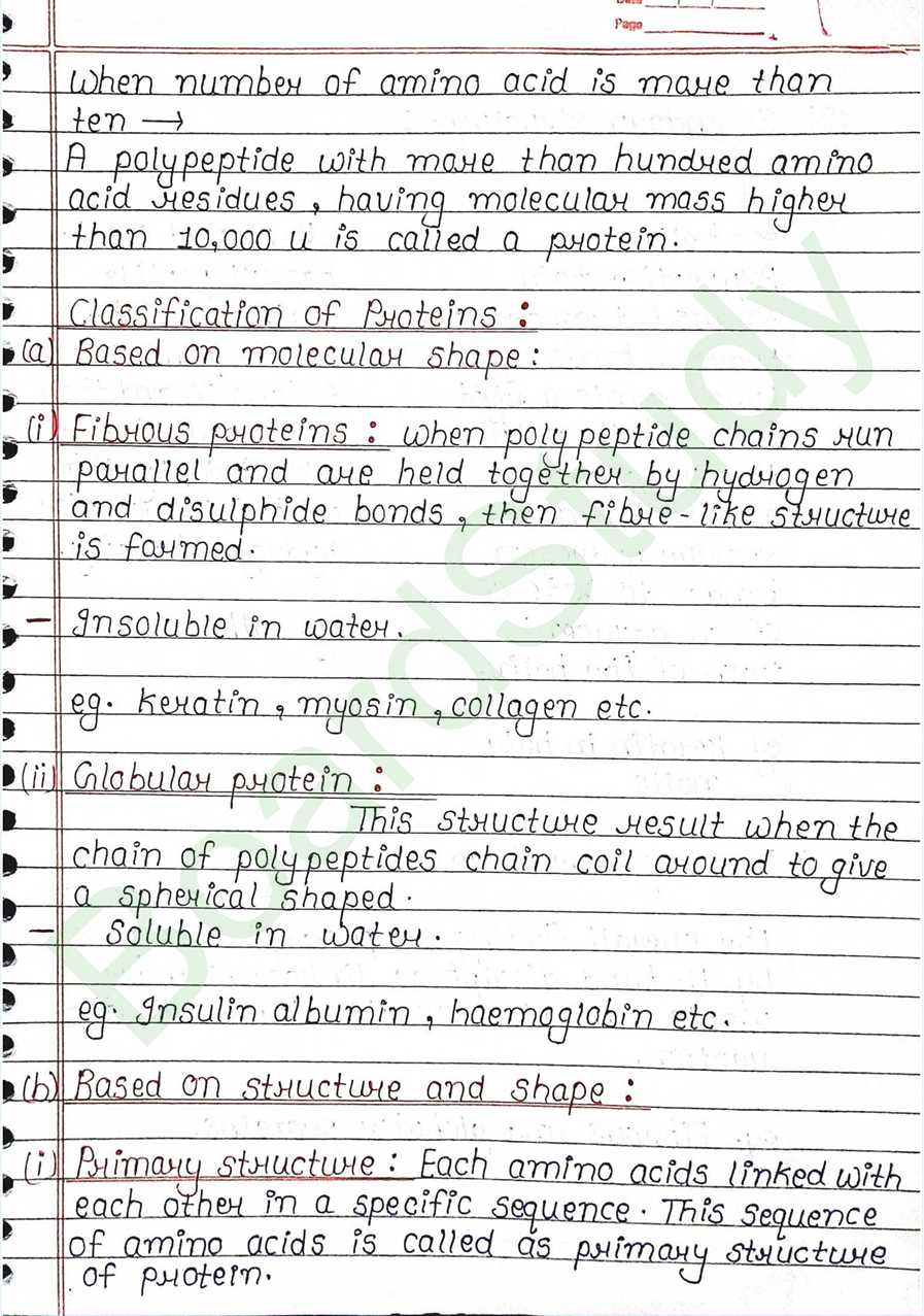 NCERT Class 12 Chemistry Chapter 10 Notes Biomolecules (Handwritten PDF Notes) 15 10. Biomolecules page 0015