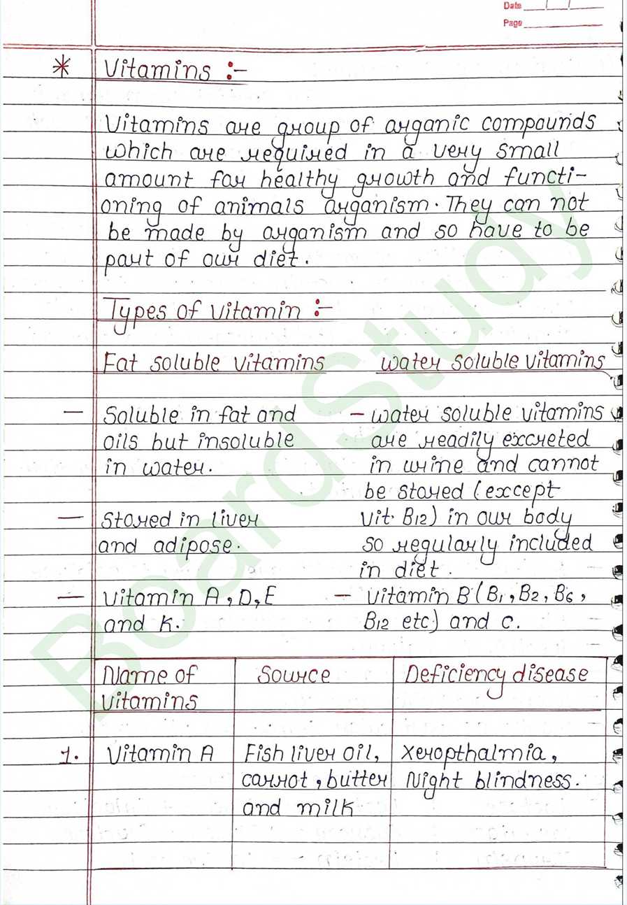 NCERT Class 12 Chemistry Chapter 10 Notes Biomolecules (Handwritten PDF Notes) 18 10. Biomolecules page 0018