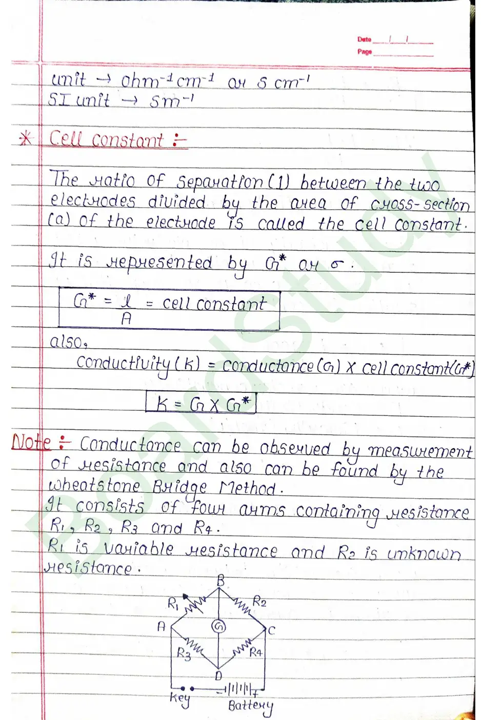 Class 12 Chemistry Chapter 2 Notes Electrochemistry (Handwritten PDF Notes) 5 2. Electrochemistry_page-0005