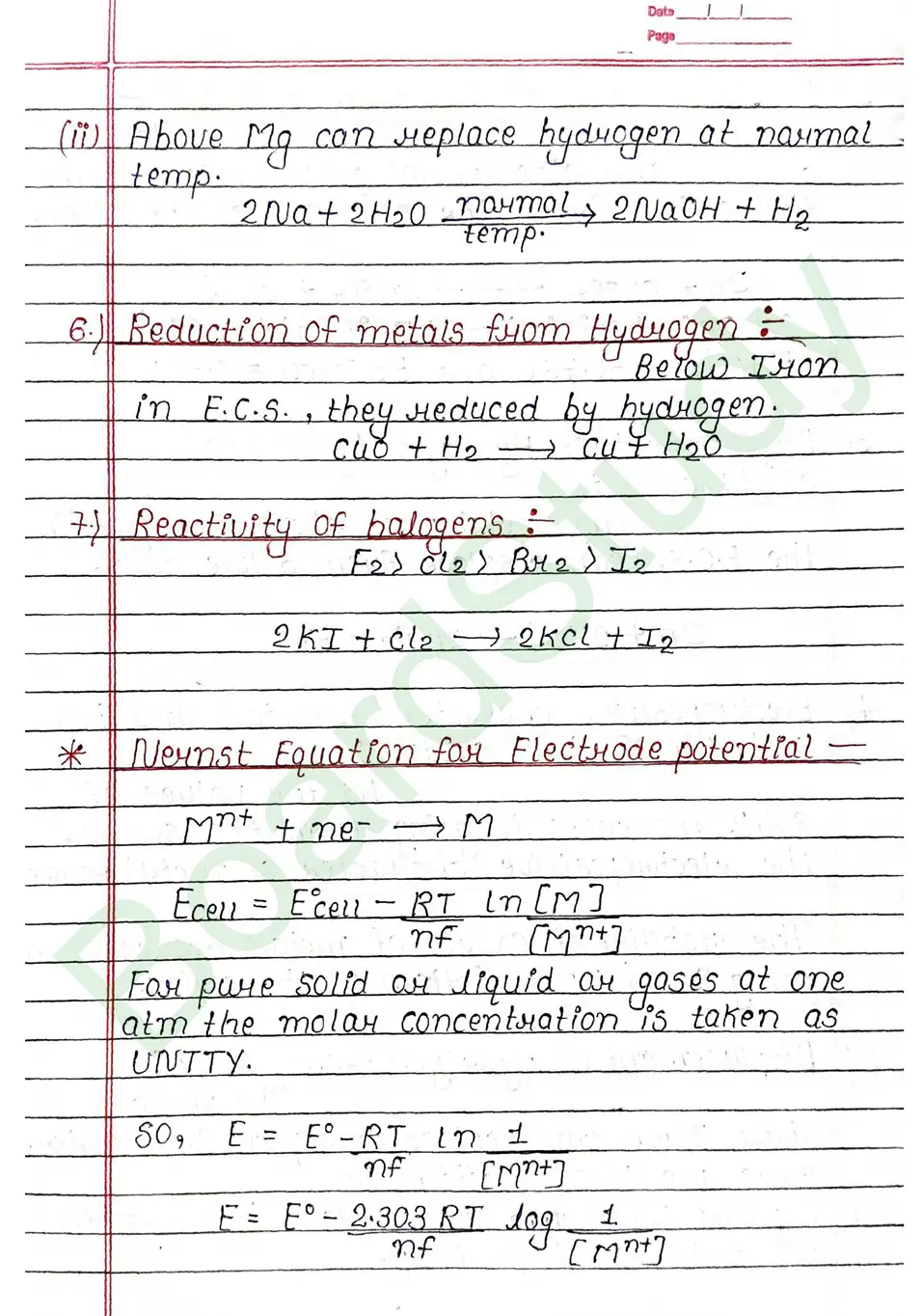 Class 12 Chemistry Chapter 2 Notes Electrochemistry (Handwritten PDF Notes) 20 2. Electrochemistry_page-0020