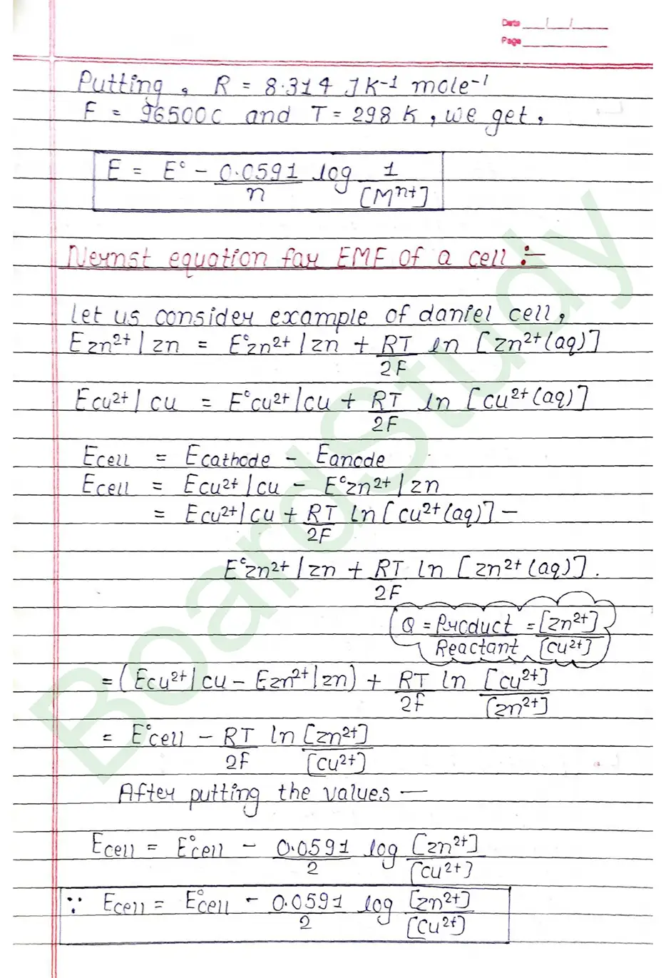Class 12 Chemistry Chapter 2 Notes Electrochemistry (Handwritten PDF Notes) 21 2. Electrochemistry_page-0021