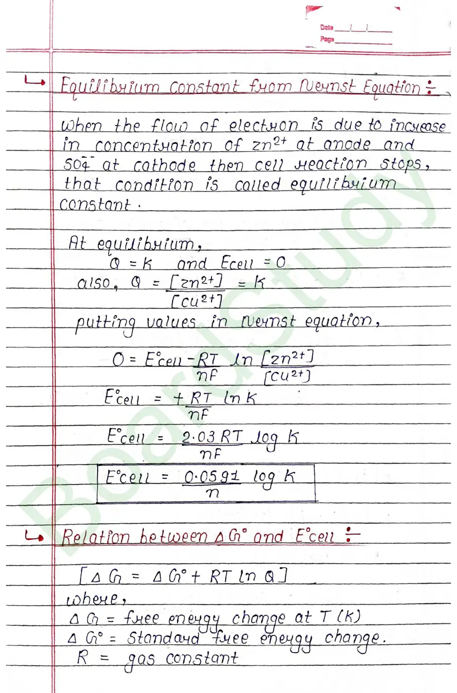 Class 12 Chemistry Chapter 2 Notes Electrochemistry (Handwritten PDF Notes) 22 2. Electrochemistry_page-0022
