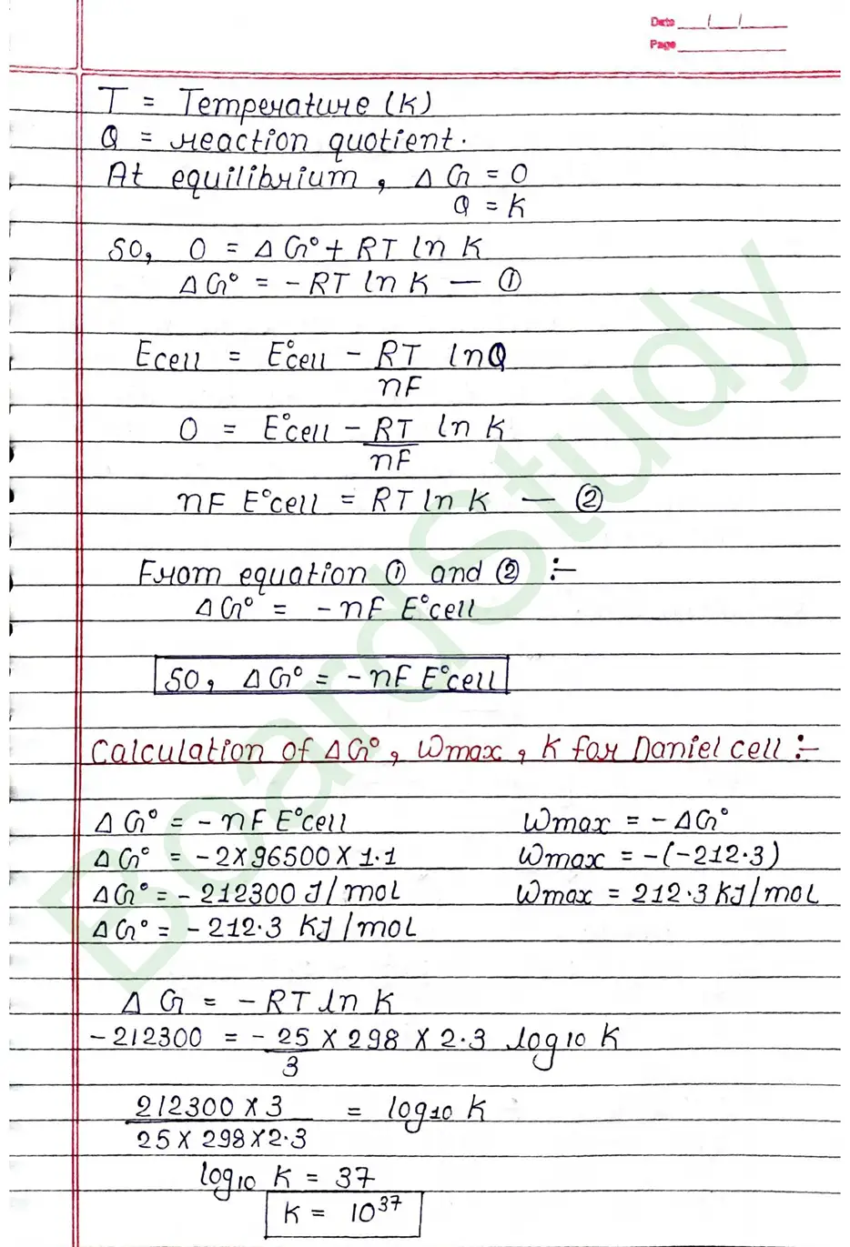 Class 12 Chemistry Chapter 2 Notes Electrochemistry (Handwritten PDF Notes) 23 2. Electrochemistry_page-0023
