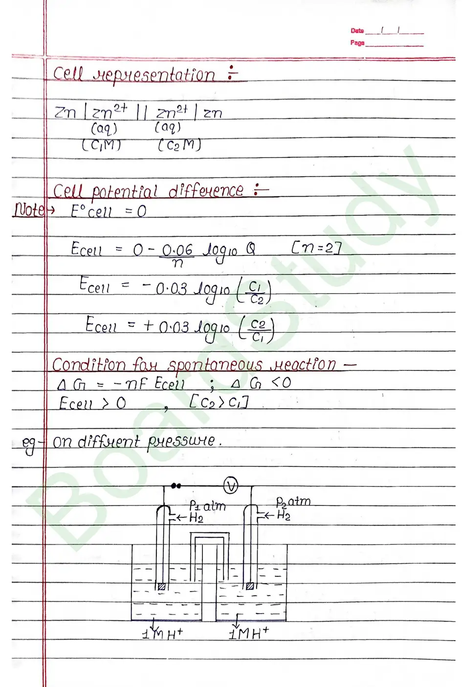 Class 12 Chemistry Chapter 2 Notes Electrochemistry (Handwritten PDF Notes) 25 2. Electrochemistry_page-0025