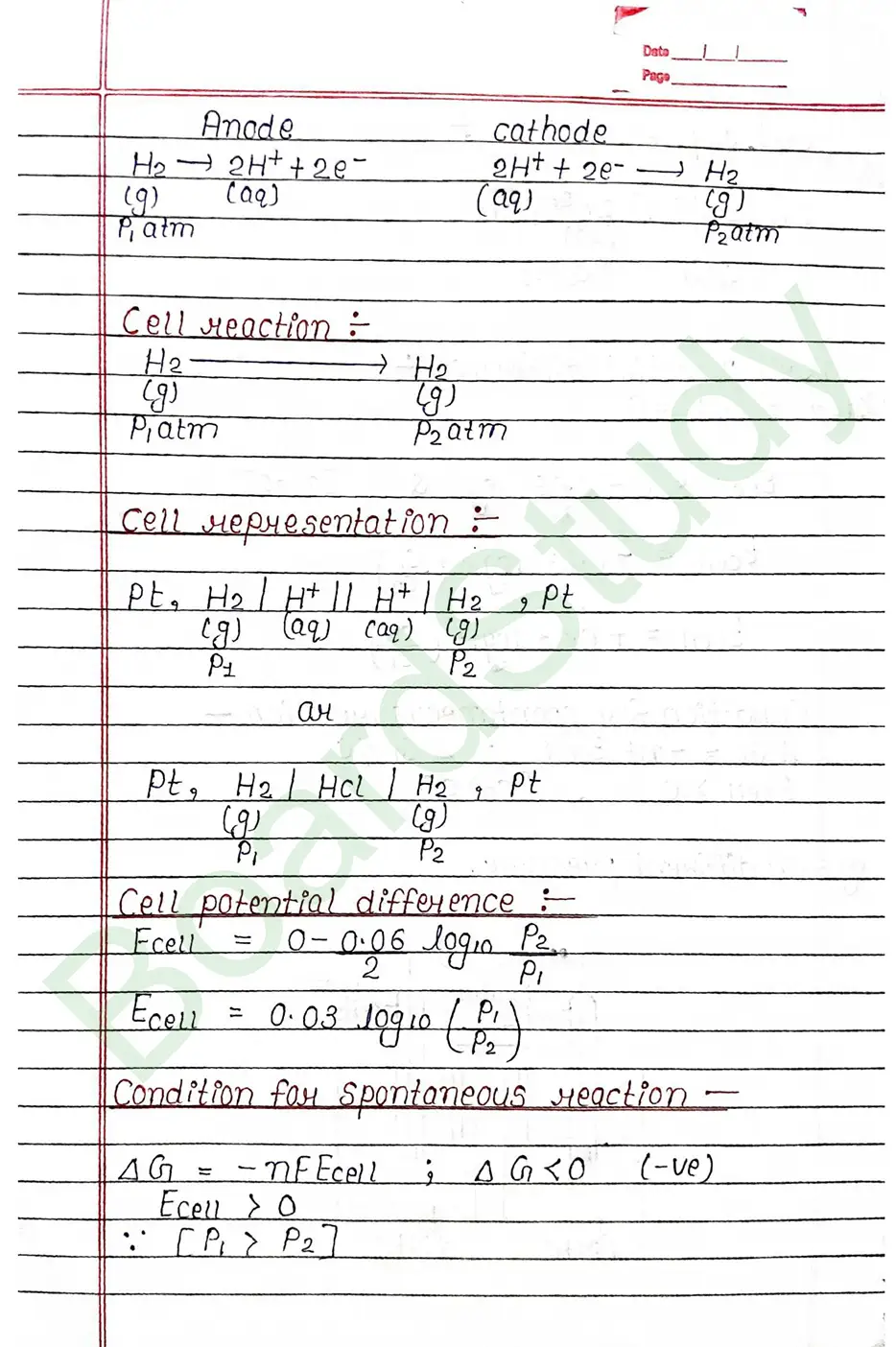 Class 12 Chemistry Chapter 2 Notes Electrochemistry (Handwritten PDF Notes) 26 2. Electrochemistry_page-0026