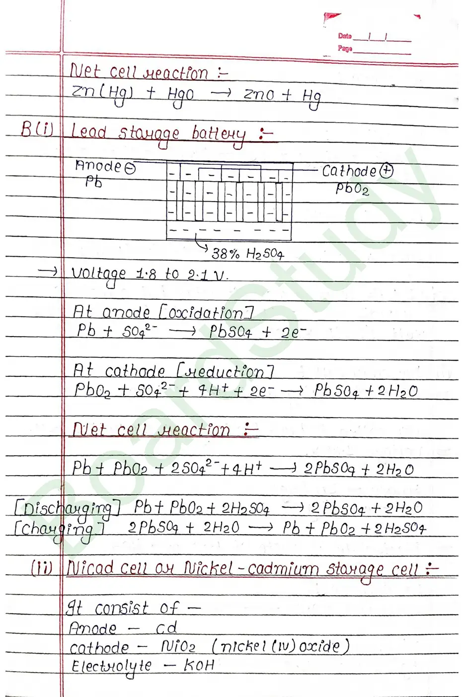 Class 12 Chemistry Chapter 2 Notes Electrochemistry (Handwritten PDF Notes) 34 2. Electrochemistry_page-0034