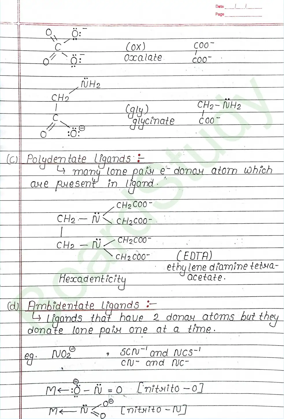 NCERT Class 12 Chemistry Chapter 5 Notes Coordination Compounds (Handwritten PDF Notes) 9 5. Coordination Compounds_page-0009
