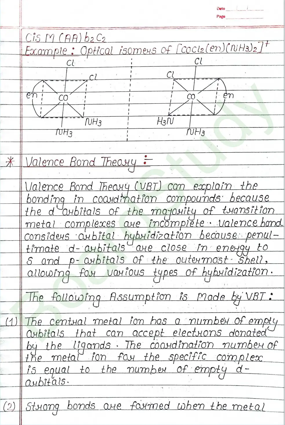 NCERT Class 12 Chemistry Chapter 5 Notes Coordination Compounds (Handwritten PDF Notes) 29 5. Coordination Compounds_page-0029