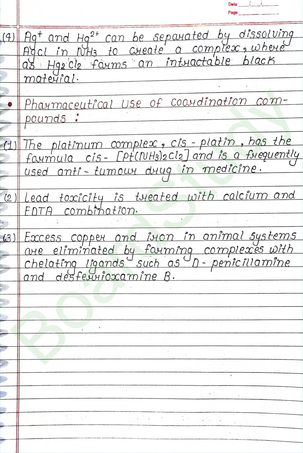 NCERT Class 12 Chemistry Chapter 5 Notes Coordination Compounds (Handwritten PDF Notes) 49 5. Coordination Compounds_page-0049