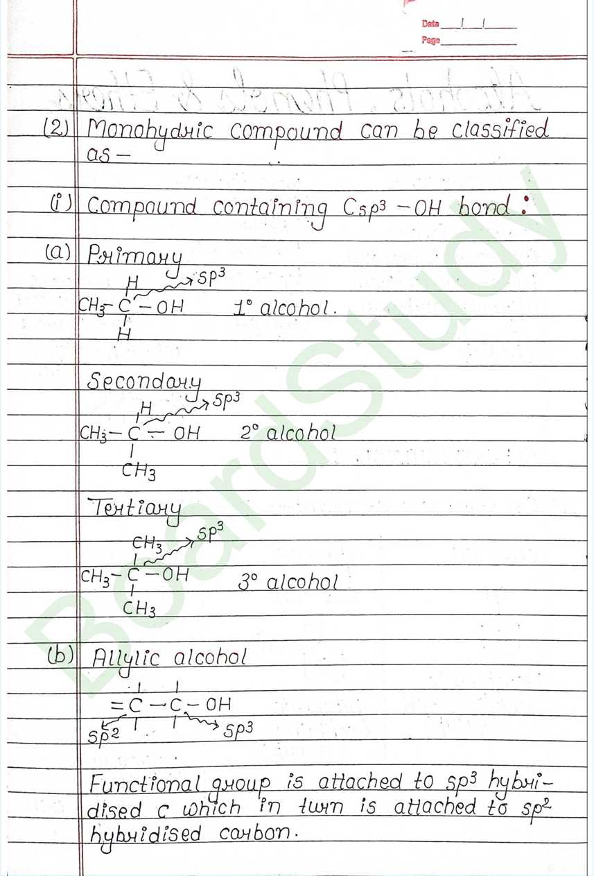 NCERT Class 12 Chemistry Chapter 7 Notes Alcohols, Phenols and Ethers (Handwritten PDF Notes) 2 7. Alcohol phenol & ether_page-0002