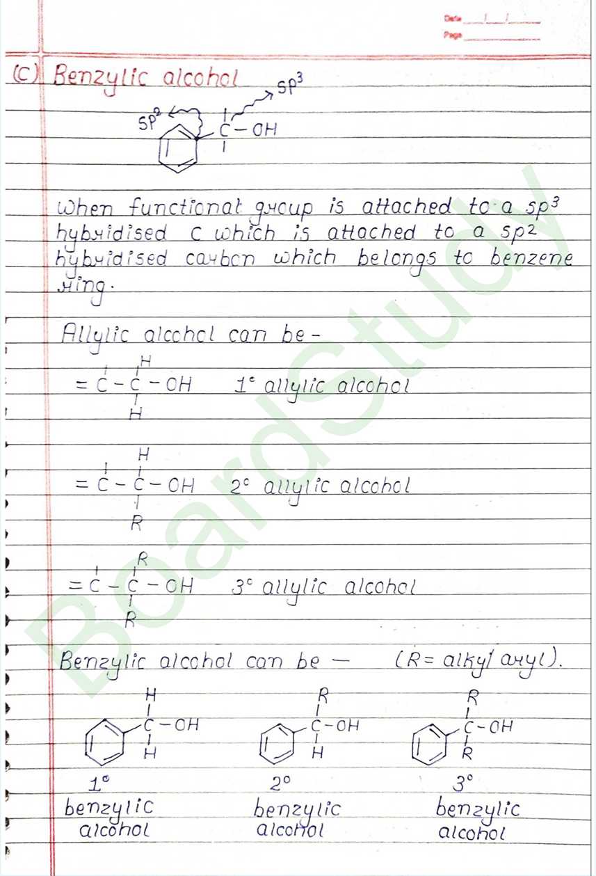NCERT Class 12 Chemistry Chapter 7 Notes Alcohols, Phenols and Ethers (Handwritten PDF Notes) 3 7. Alcohol phenol & ether_page-0003