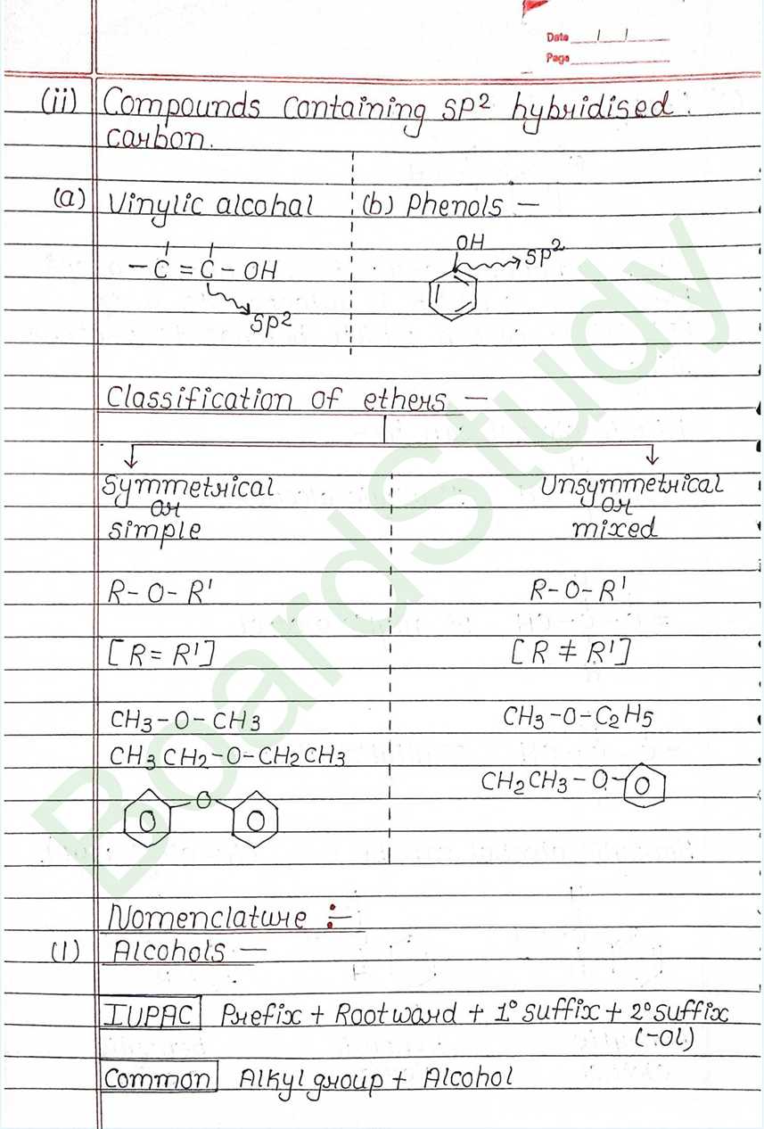 NCERT Class 12 Chemistry Chapter 7 Notes Alcohols, Phenols and Ethers (Handwritten PDF Notes) 4 7. Alcohol phenol & ether_page-0004