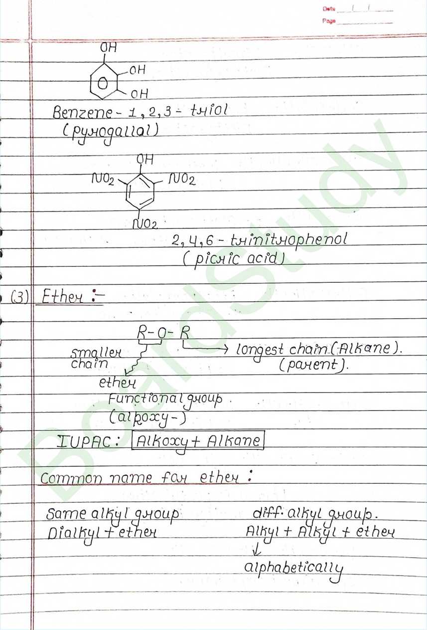 NCERT Class 12 Chemistry Chapter 7 Notes Alcohols, Phenols and Ethers (Handwritten PDF Notes) 7 7. Alcohol phenol & ether_page-0007