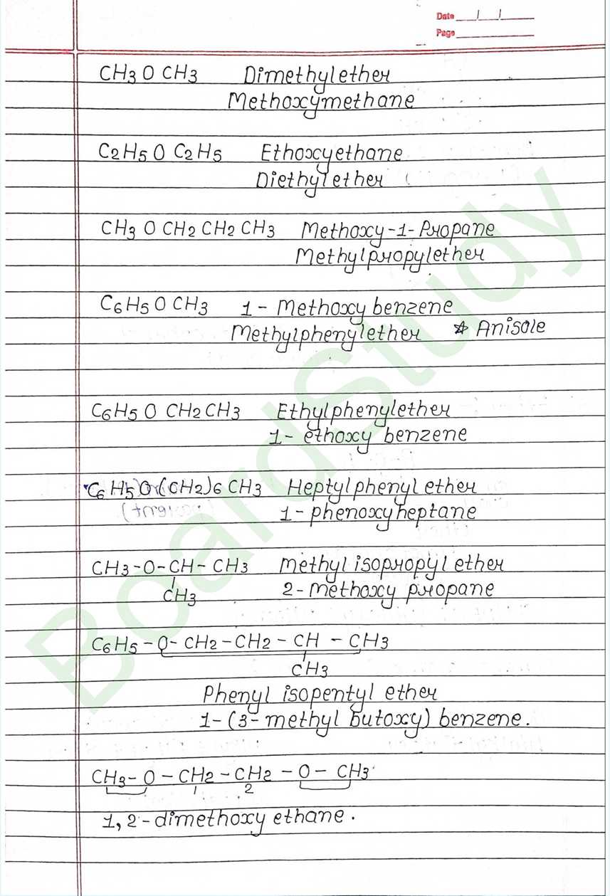NCERT Class 12 Chemistry Chapter 7 Notes Alcohols, Phenols and Ethers (Handwritten PDF Notes) 8 7. Alcohol phenol & ether_page-0008