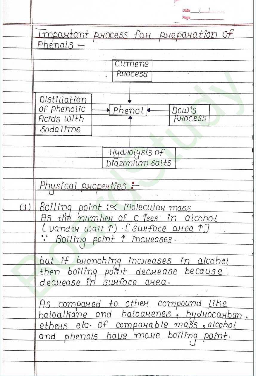 NCERT Class 12 Chemistry Chapter 7 Notes Alcohols, Phenols and Ethers (Handwritten PDF Notes) 18 7. Alcohol phenol & ether_page-0018