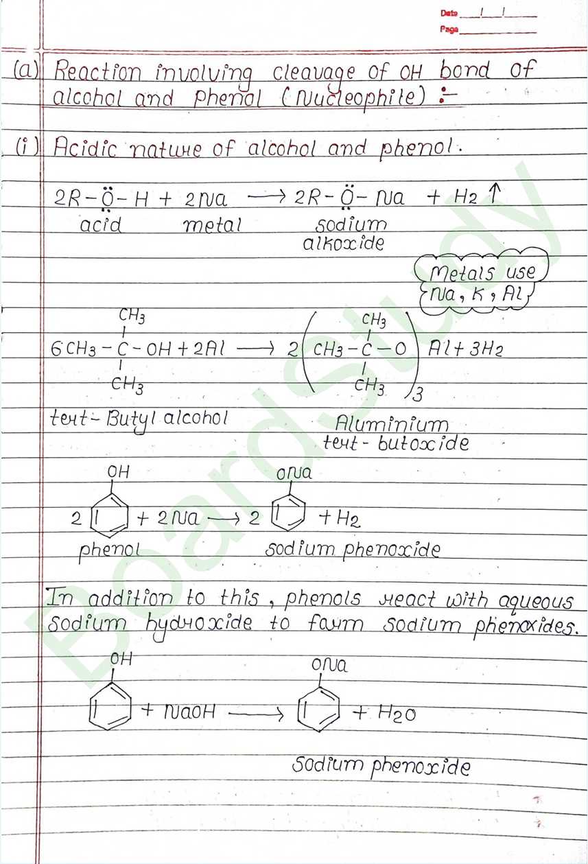 NCERT Class 12 Chemistry Chapter 7 Notes Alcohols, Phenols and Ethers (Handwritten PDF Notes) 21 7. Alcohol phenol & ether_page-0021