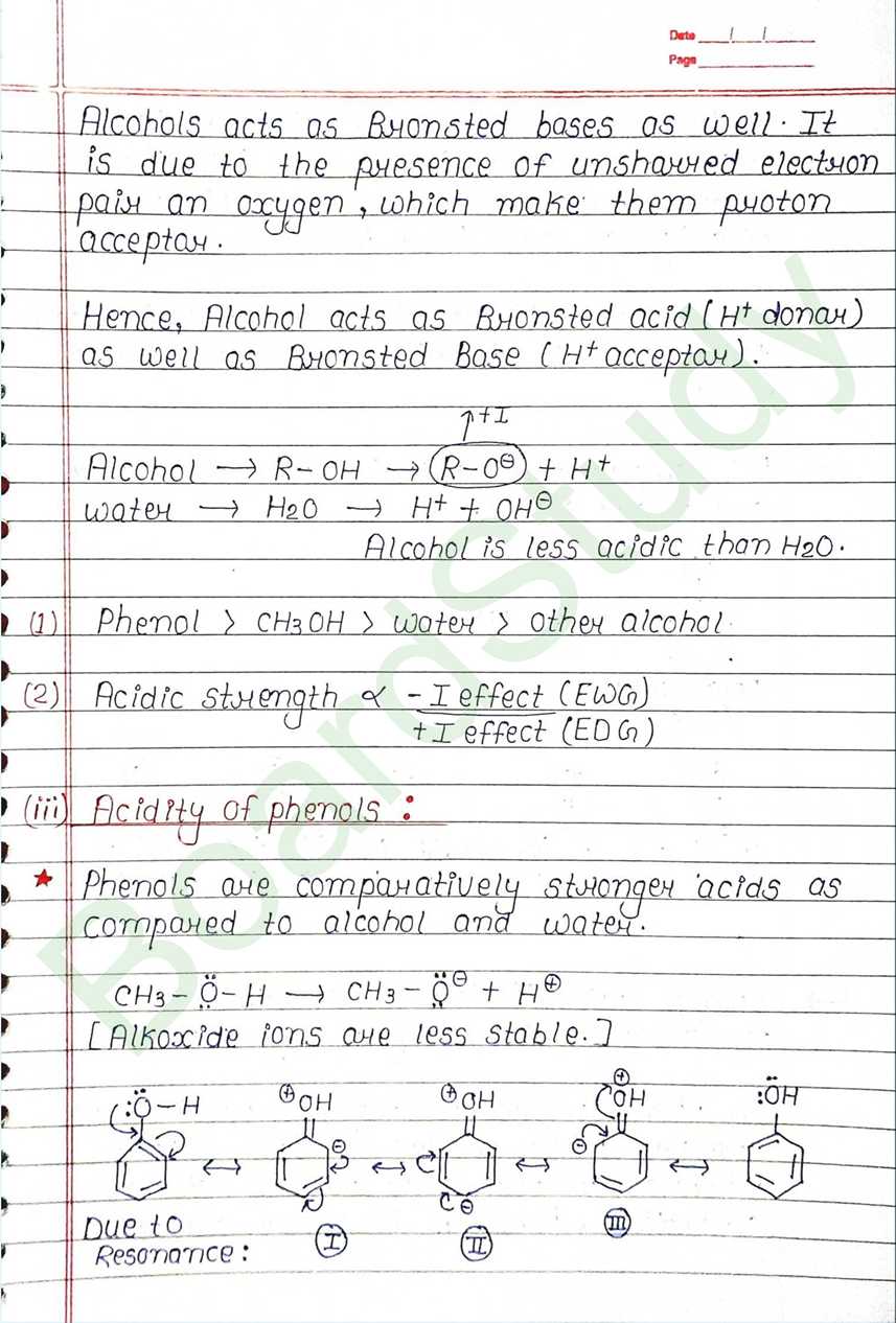 NCERT Class 12 Chemistry Chapter 7 Notes Alcohols, Phenols and Ethers (Handwritten PDF Notes) 23 7. Alcohol phenol & ether_page-0023
