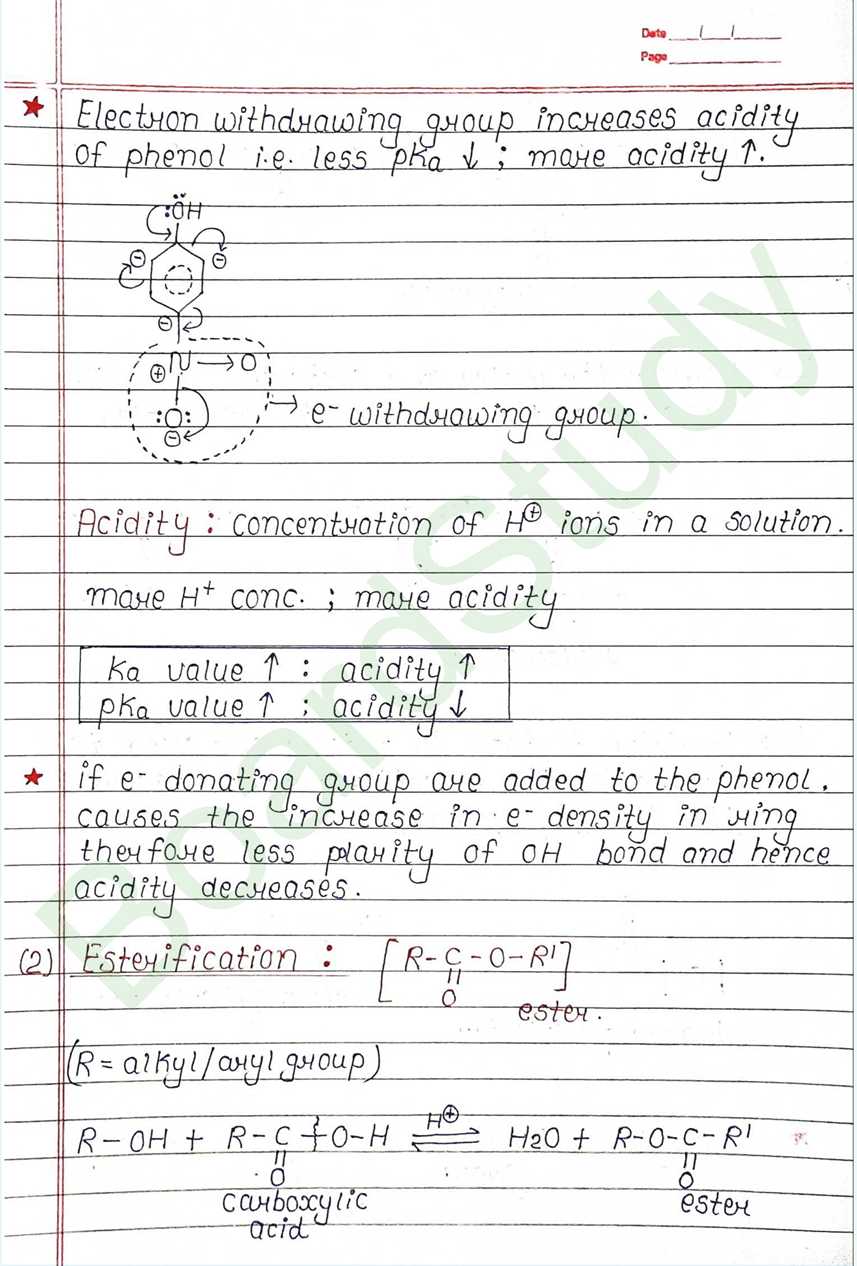NCERT Class 12 Chemistry Chapter 7 Notes Alcohols, Phenols and Ethers (Handwritten PDF Notes) 25 7. Alcohol phenol & ether_page-0025