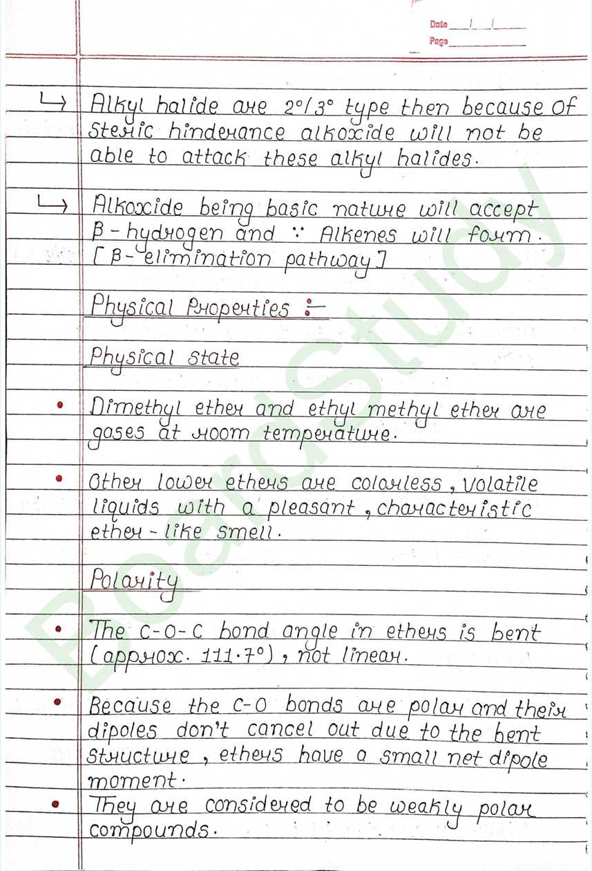 NCERT Class 12 Chemistry Chapter 7 Notes Alcohols, Phenols and Ethers (Handwritten PDF Notes) 42 7. Alcohol phenol & ether_page-0042