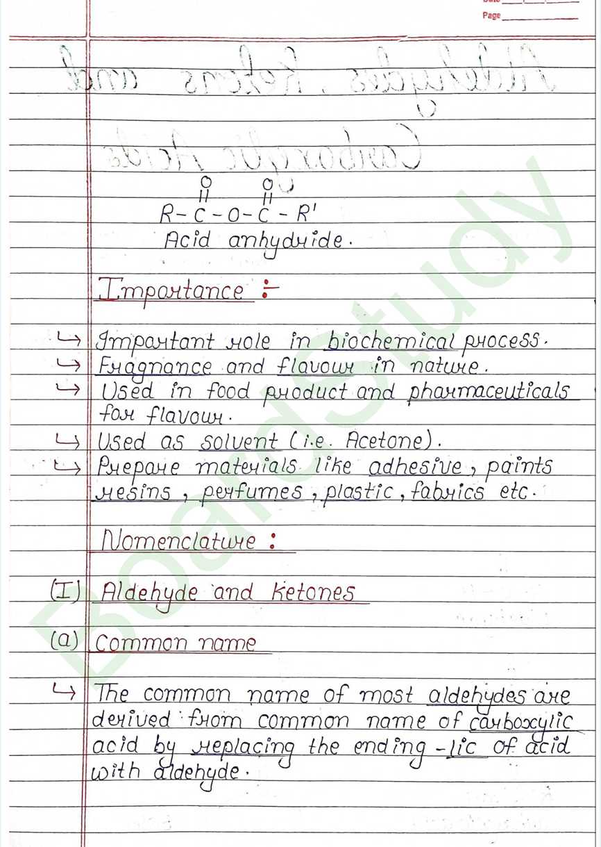NCERT Class 12 Chemistry Chapter 8 Notes Aldehydes Ketones and Carboxylic Acids (Handwritten PDF Notes) 2 8. Aldehydes, Ketones and Carboxylic Acids_page-0002