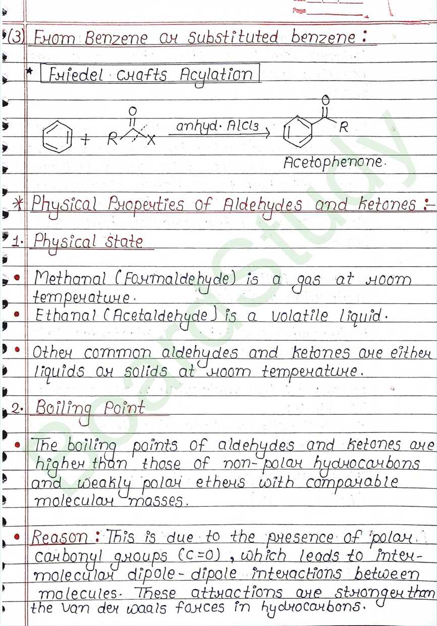 NCERT Class 12 Chemistry Chapter 8 Notes Aldehydes Ketones and Carboxylic Acids (Handwritten PDF Notes) 11 8. Aldehydes, Ketones and Carboxylic Acids_page-0011