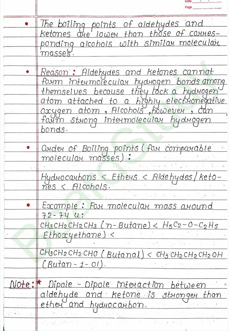 NCERT Class 12 Chemistry Chapter 8 Notes Aldehydes Ketones and Carboxylic Acids (Handwritten PDF Notes) 12 8. Aldehydes, Ketones and Carboxylic Acids_page-0012