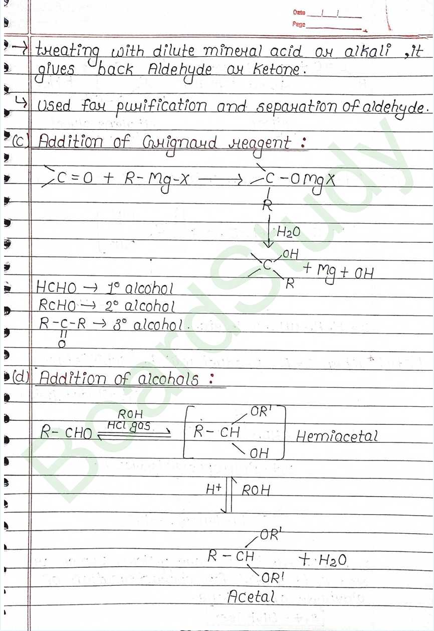 NCERT Class 12 Chemistry Chapter 8 Notes Aldehydes Ketones and Carboxylic Acids (Handwritten PDF Notes) 17 8. Aldehydes, Ketones and Carboxylic Acids_page-0017
