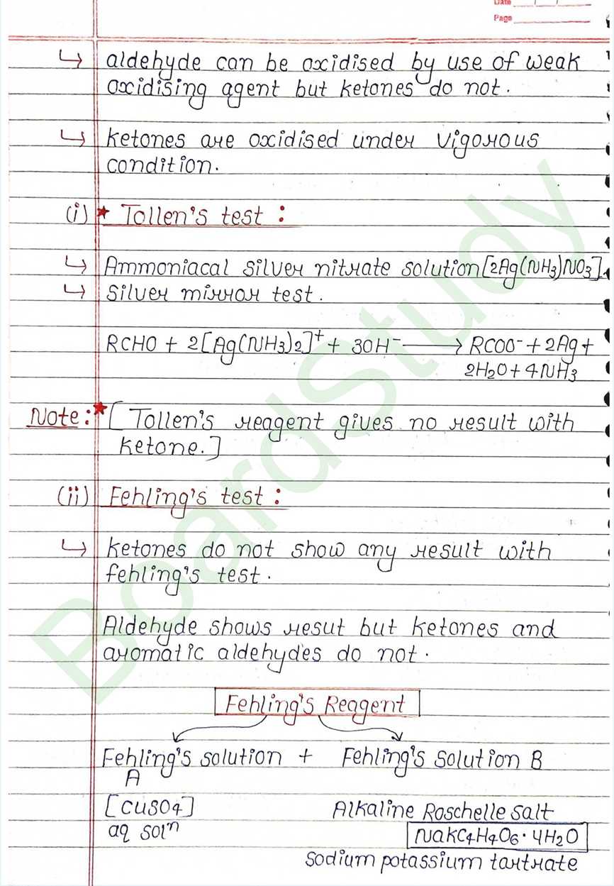 NCERT Class 12 Chemistry Chapter 8 Notes Aldehydes Ketones and Carboxylic Acids (Handwritten PDF Notes) 20 8. Aldehydes, Ketones and Carboxylic Acids_page-0020