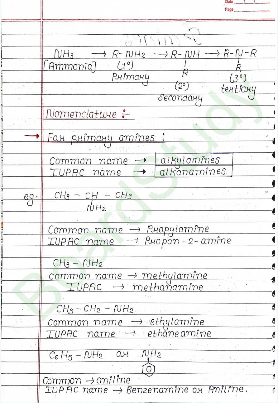 NCERT Class 12 Chemistry Chapter 9 Notes Amines (Handwritten PDF Notes) 2 9. Amines_page-0002