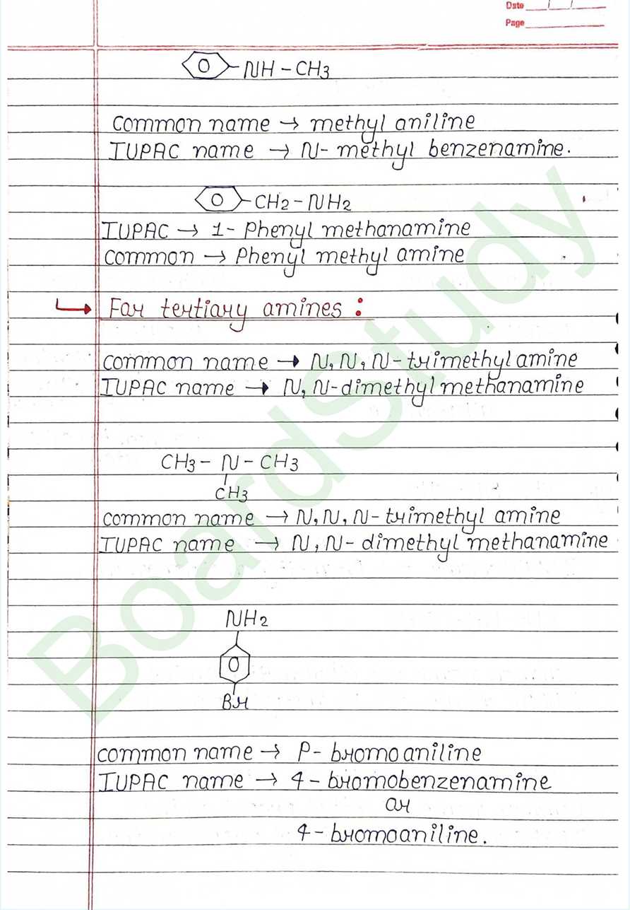 NCERT Class 12 Chemistry Chapter 9 Notes Amines (Handwritten PDF Notes) 4 9. Amines_page-0004