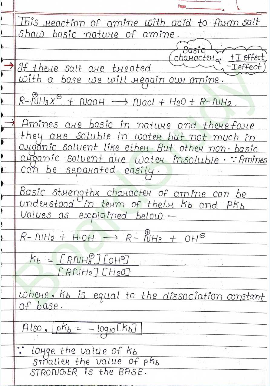 NCERT Class 12 Chemistry Chapter 9 Notes Amines (Handwritten PDF Notes) 11 9. Amines_page-0011