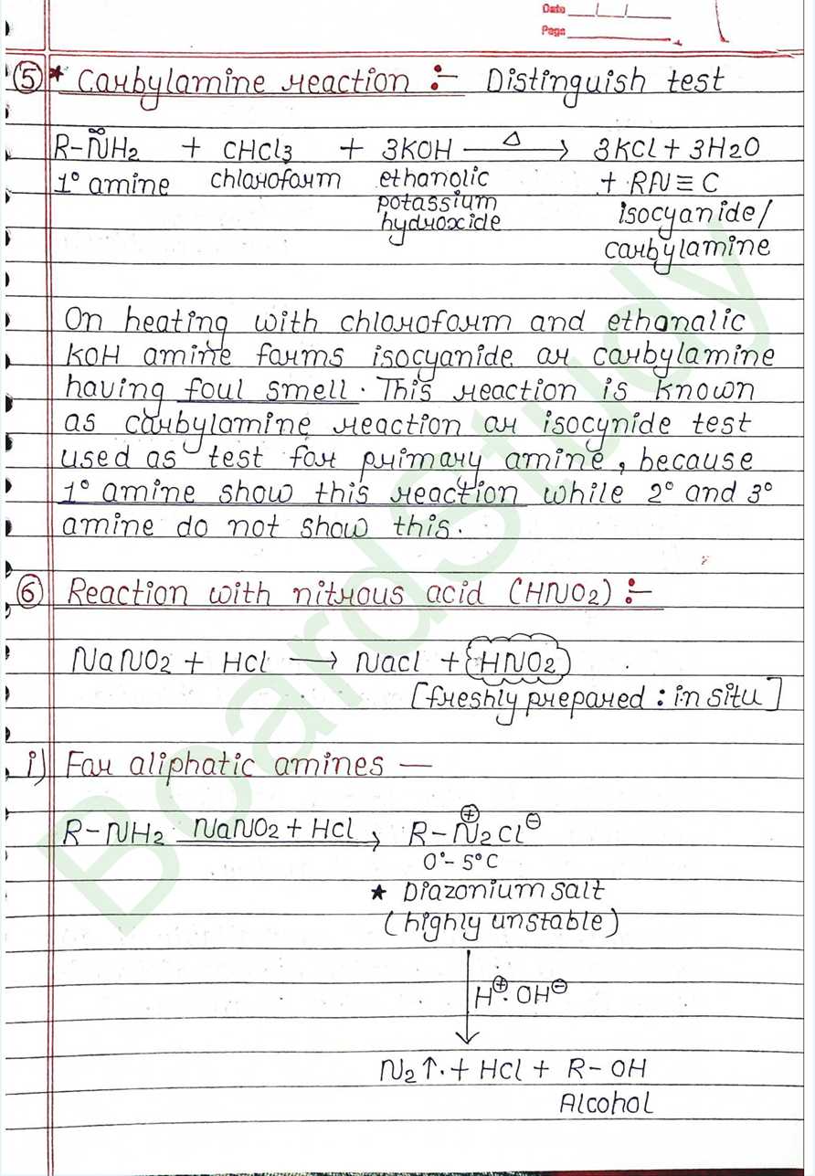 NCERT Class 12 Chemistry Chapter 9 Notes Amines (Handwritten PDF Notes) 17 9. Amines_page-0017